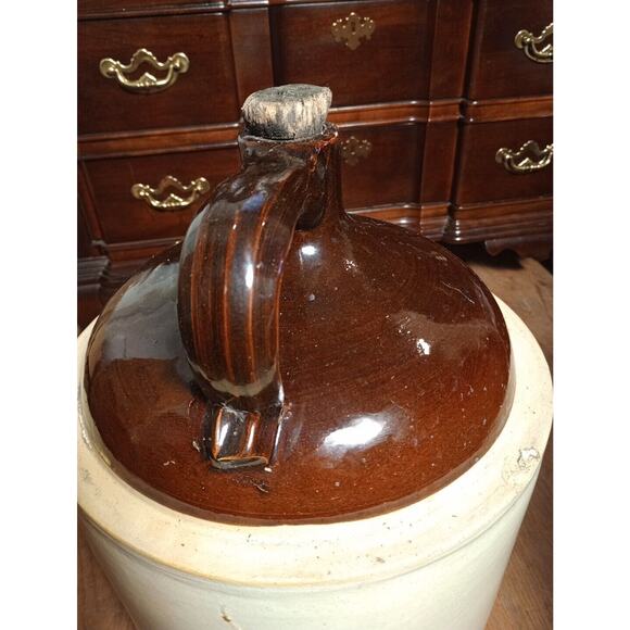 Vintage #5 Western Stoneware Monmouth Illinois Jug Circa - 1920s - 1930s - Picture 7 of 12